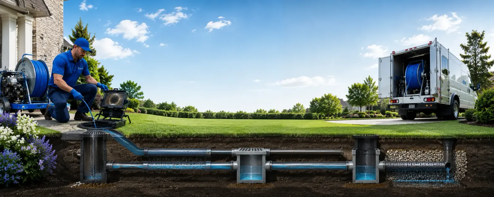 Outdoor drain cleaning information for Hadley, MI
